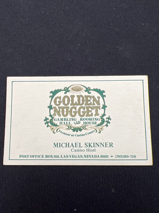 Michael Skinner Golden Nugget card
