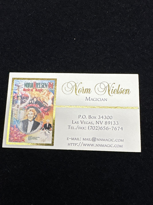 Norm Nielsen Magician card