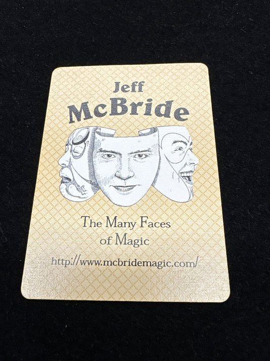 Jeff McBride Magic business card