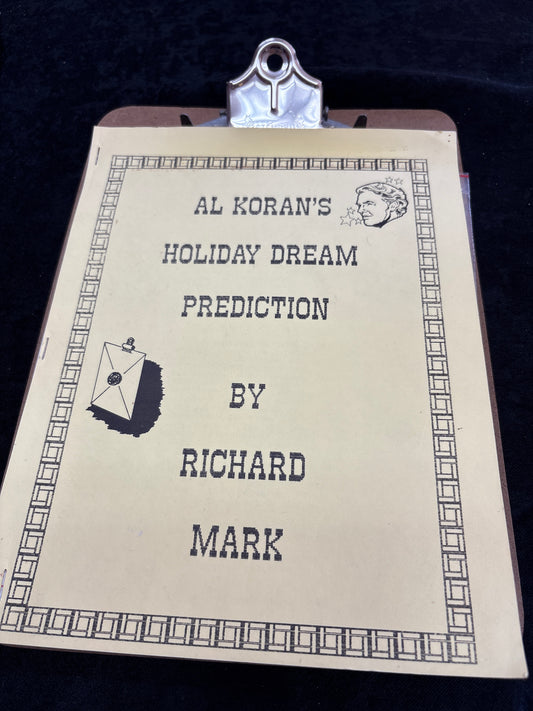 Al Koran’s Holiday Dream Prediction.