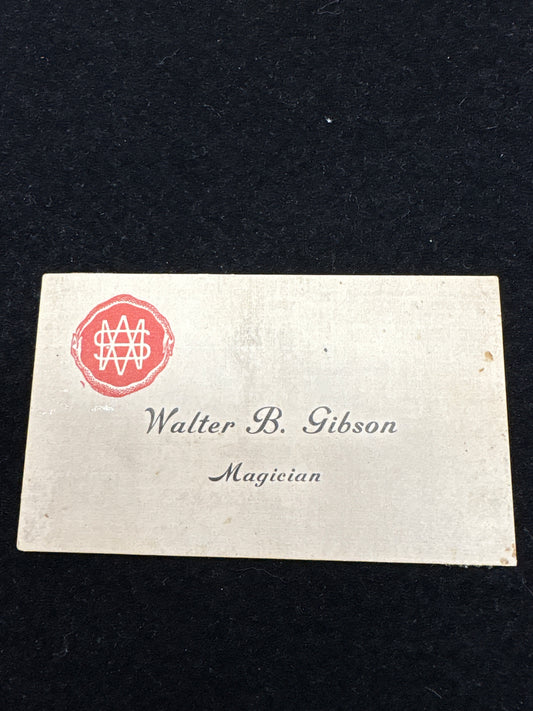 Walter B Gibson card
