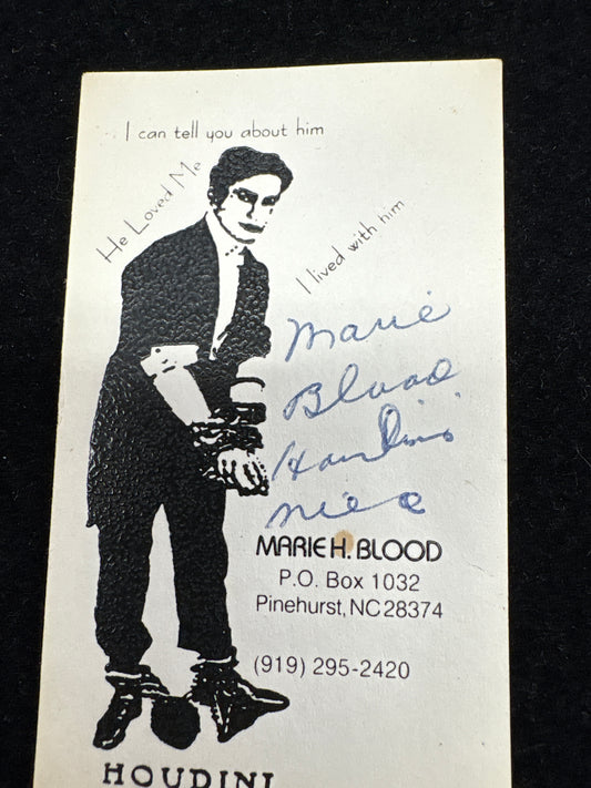 Marie Blood Houdini’s Niece