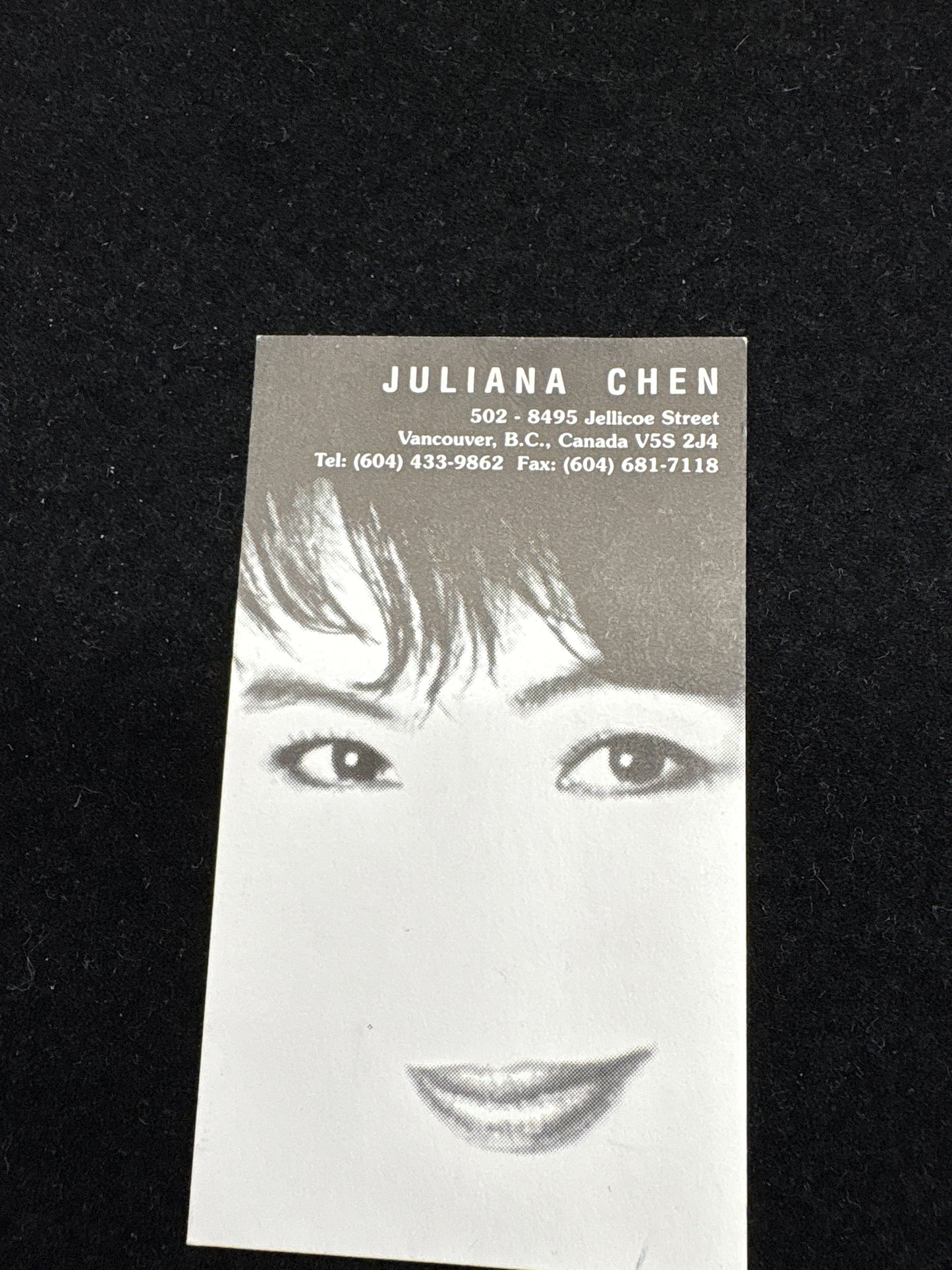 Juliana Chen business card