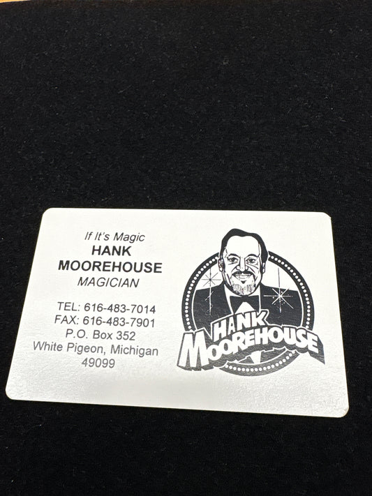 Hank Moorehouse business card