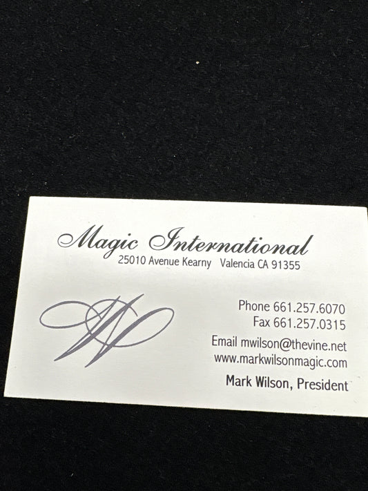 Magic International Mark Wilson card