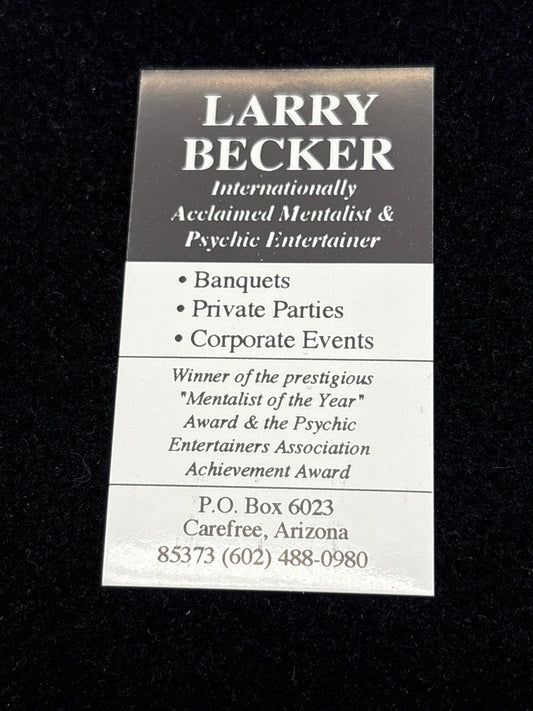 Larry Becker business card.
