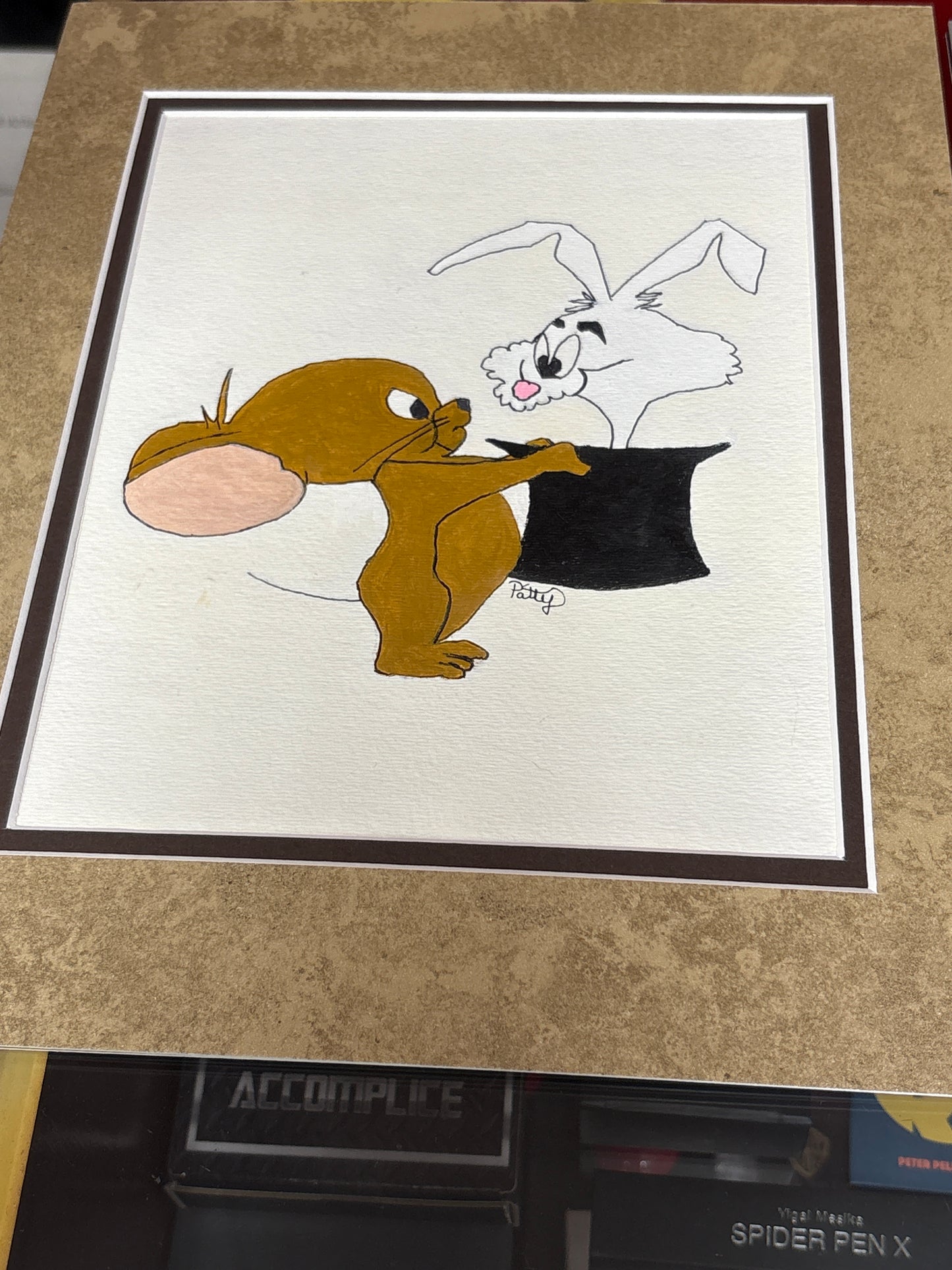 Mouse with rabbit in Hat