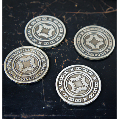 Full Dollar Coin, Gun Metal Grey by Mechanic Industries
