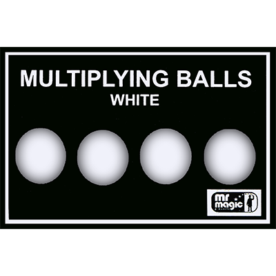 Multiplying Balls, White Plastic by Mr. Magic