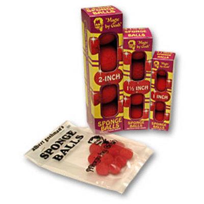 2.5 inch Reg Sponge Ball, 4 pack Goshman, Red
