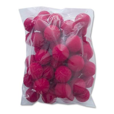 1.5 inch 50 Super Soft Sponge Balls, Red