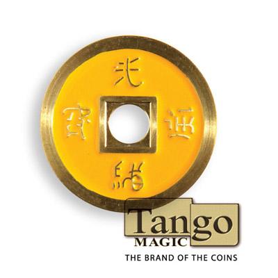 Normal Chinese Coin made in Brass, Yellow by Tango Magic