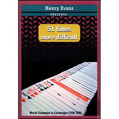 51 Times More Difficult, Gimmick and DVD by Henry Evans