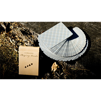 Vintage Plaid Playing Cards, California Blue by Dan and Dave Buck